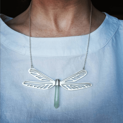 dragonfly necklace custom designed by StellarJules Jewellery in Johannesburg