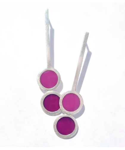 silver double dot earrings3