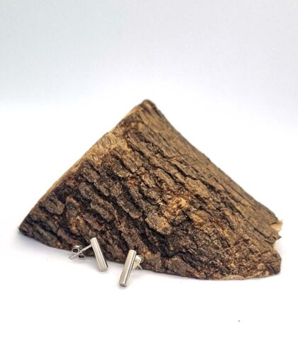 short cylinder earrings